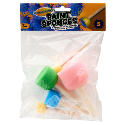 world-of-colour-sponges-pack-of-5|Stationerysuperstore.uk