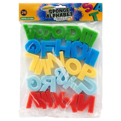 World of Colour Sponge Alphabet - Capital Letters - Pack of 26-Daubers & Blenders-World of Colour|Stationery Superstore UK
