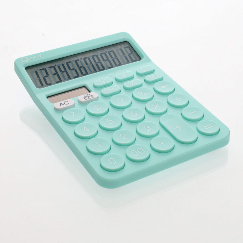 Premto Desktop Calculator Maths Essentials - Mint Magic-Calculators-Premto|Stationery Superstore UK