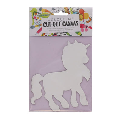 World of Colour Cut Out Canvas - Unicorn-Blank Canvas-World of Colour|Stationery Superstore UK