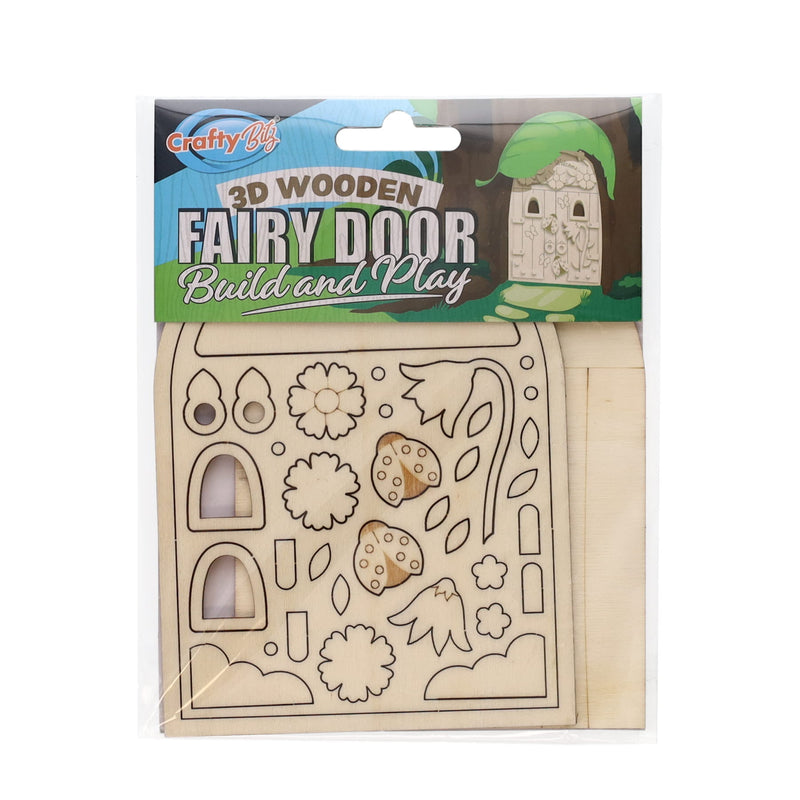 crafty-bitz-3d-wooden-fairy-door-fairies-welcome|Stationery Superstore UK