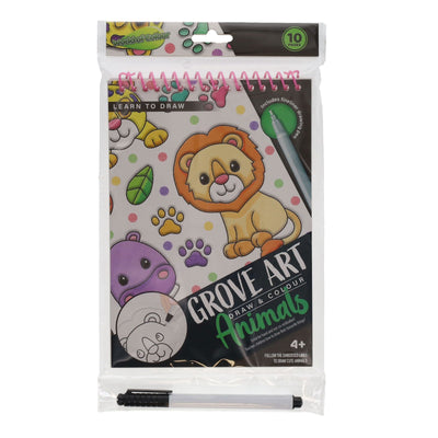 World of Colour Learn-To-Draw Sketch Pad - Lion-Activity Books-World of Colour|Stationery Superstore UK