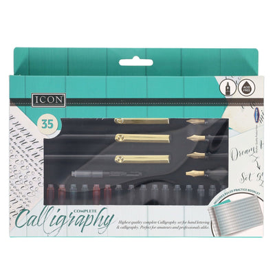 Icon Calligraphy Pen Set - 35 Pieces-Artist Sets-Icon|Stationery Superstore UK