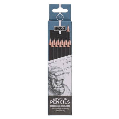 Icon Graphite Pencils - 2H - Box of 12-Pencils-Icon|Stationery Superstore UK