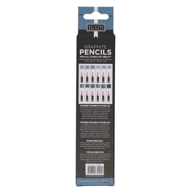 Icon Graphite Pencils - HB - Box of 12-Pencils-Icon|Stationery Superstore UK