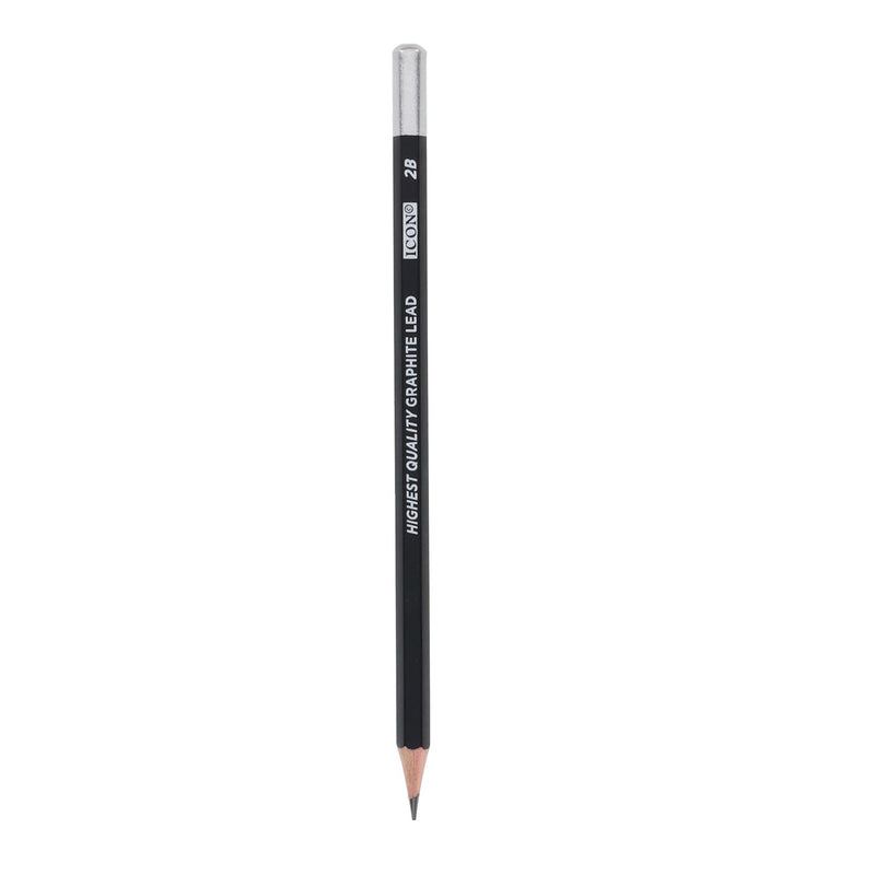 Icon Graphite Pencils - 2B - Box of 12-Pencils-Icon|Stationery Superstore UK