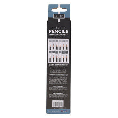 Icon Graphite Pencils - 6B - Box of 12-Pencils-Icon|Stationery Superstore UK