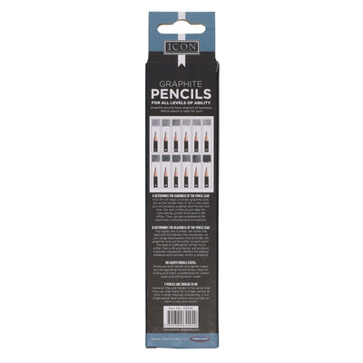 Icon Graphite Pencils - 4B - Box of 12-Pencils-Icon|Stationery Superstore UK