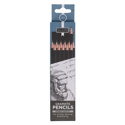 Icon Graphite Pencils - 4H - Box of 12-Pencils-Icon|Stationery Superstore UK