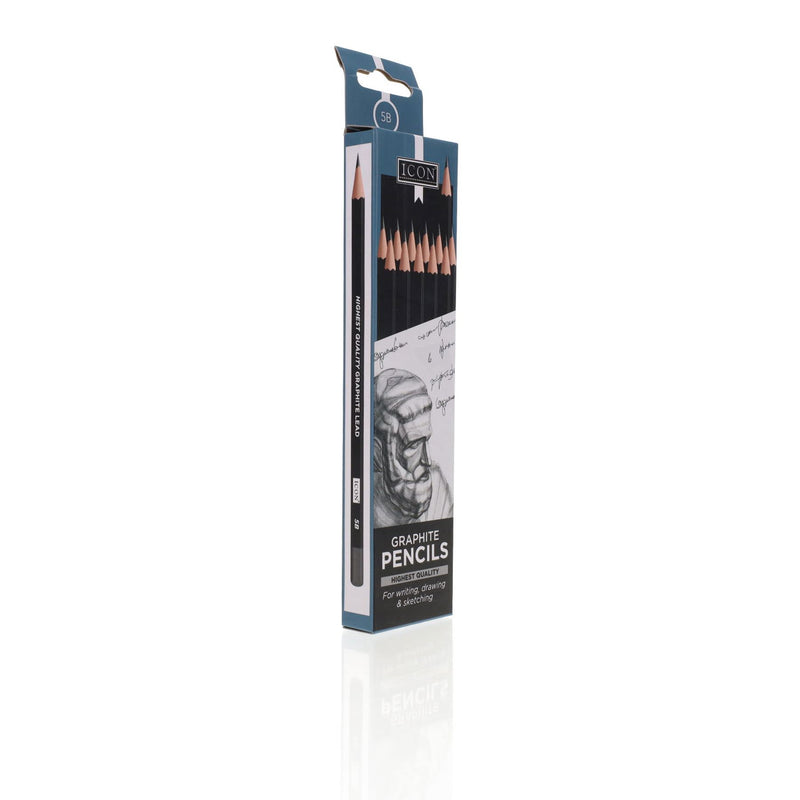 Icon Graphite Pencils - 5B - Box of 12-Pencils-Icon|Stationery Superstore UK
