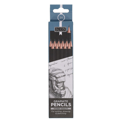 Icon Graphite Pencils - 3H - Box of 12-Pencils-Icon|Stationery Superstore UK
