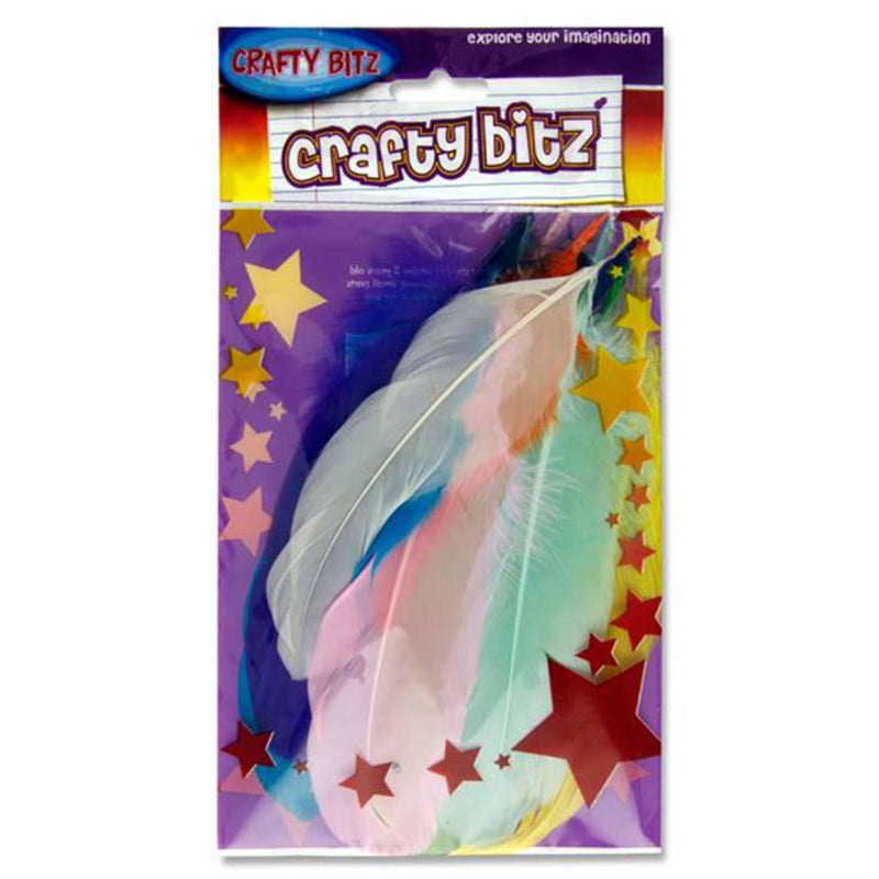 Crafty Bitz Feather Duck Quills - 10g Bag-Feathers-Crafty Bitz|Stationery Superstore UK