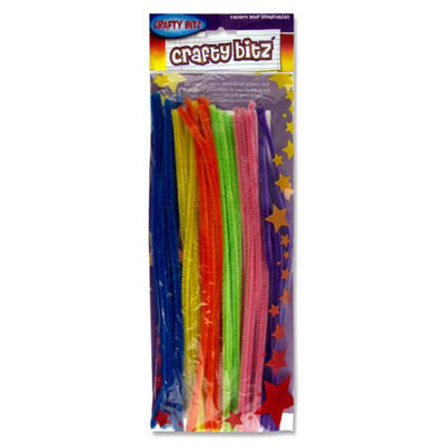 Crafty Bitz 12 Pipe Cleaners - Neon - Pack of 42-Pipe Cleaners-Crafty Bitz|Stationery Superstore UK