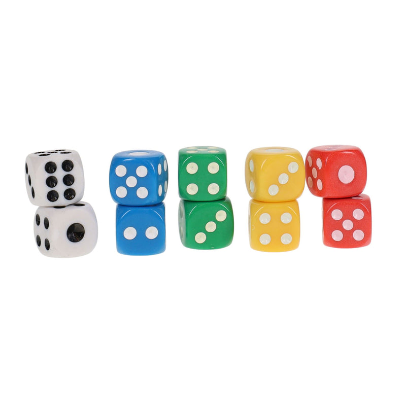 Clever Kidz Dice 5 Assorted - Pack of 10-Educational Games-Clever Kidz|Stationery Superstore UK