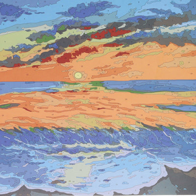 Icon Paint By Numbers Canvas - 300x300mm - Sunset