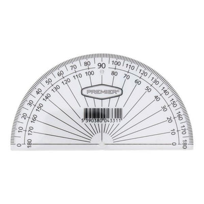 Student Solutions Student's 180 Degrees Protractor - 10 cm-Set Squares & Protractors-Student Solutions|Stationery Superstore UK