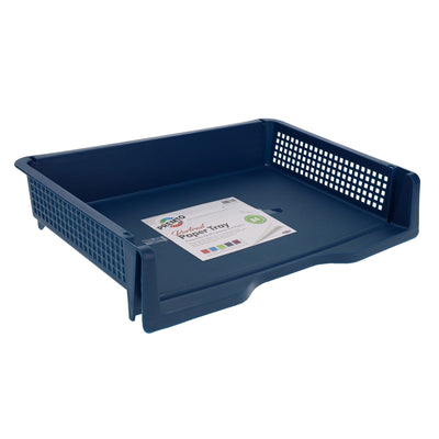 Premto A4 Paper Tray - Admiral Blue-File Boxes & Storage-Premto|Stationery Superstore UK