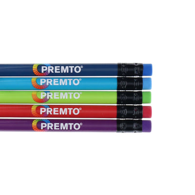 Premto HB Pencils With Eraser Tip - Pack of 5-Pencils-Premto|Stationery Superstore UK