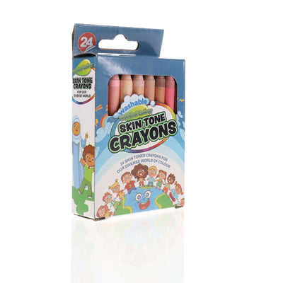 World of Colour Skin Tone Crayons - Pack of 24-Crayons-World of Colour|Stationery Superstore UK