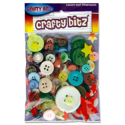 Crafty Bitz Buttons-Buttons-Crafty Bitz|Stationery Superstore UK