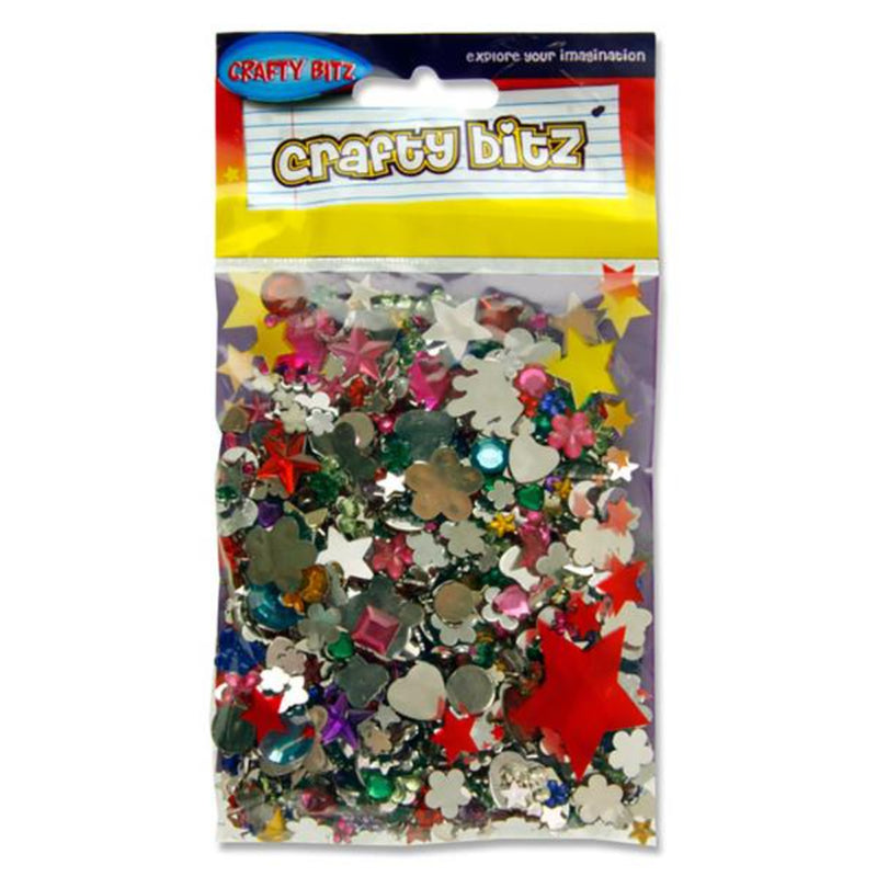 crafty-bitz-gemstone-jewels-in-various-shapes-and-sizes|Stationerysuperstore.uk