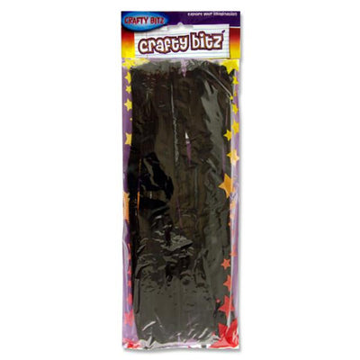 Crafty Bitz 12inch Pipe Cleaners - Black - Pack of 50-Pipe Cleaners-Crafty Bitz|Stationery Superstore UK