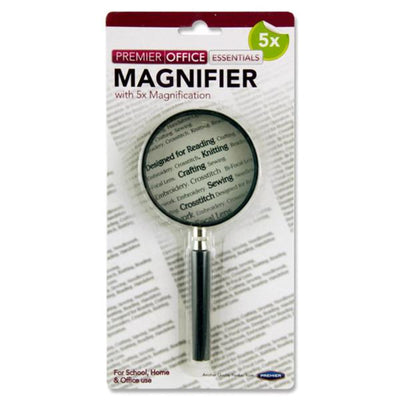 premier-office-75mm-magnifier-with-5x-magnification|Stationerysuperstore.uk