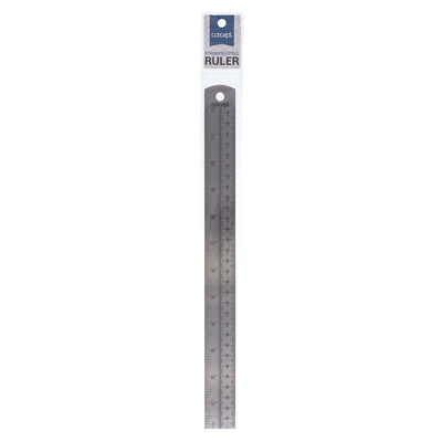 Premier 12/30cm Deadlength Steel Ruler-Rulers-Premier|Stationery Superstore UK