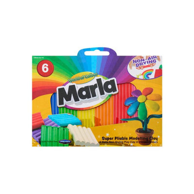 World of Colour Marla Playclay - 100g - Pack of 6-Modelling Clay-World of Colour|Stationery Superstore UK