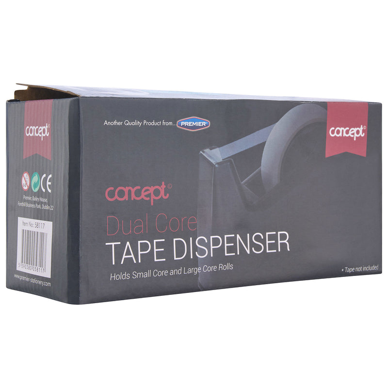 Concept Tape Dispenser - Black-Tape Dispensers & Refills-Concept|Stationery Superstore UK
