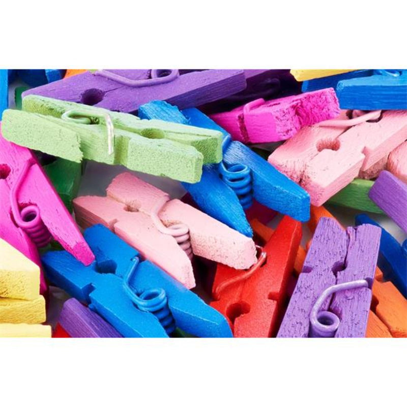 Icon Mini Pegs - Mixed Colours - Pack of 50