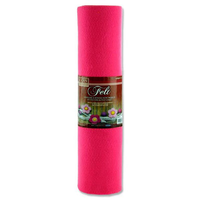 Icon Felt Roll - 5m x 45cm - Pink-Felt-Icon|Stationery Superstore UK