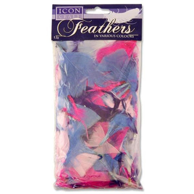 Icon Feathers - Pastel - 12g Bag-Feathers-Icon|Stationery Superstore UK