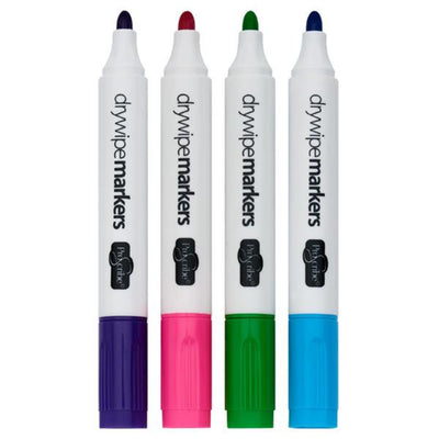 Pro:Scribe Dry Wipe Whiteboard Markers - Pack of 4-Whiteboard Markers-Pro:Scribe|Stationery Superstore UK