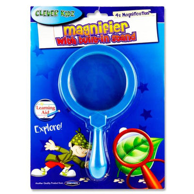 Clever Kidz Jumbo 4x Magnifier with Built-in Stand-Educational Games-Clever Kidz|Stationery Superstore UK