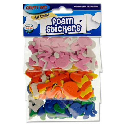 Crafty Bitz Self-Adhesive Foam Stickers - Letters - Pack of 125-Foam Stickers-Crafty Bitz|Stationery Superstore UK