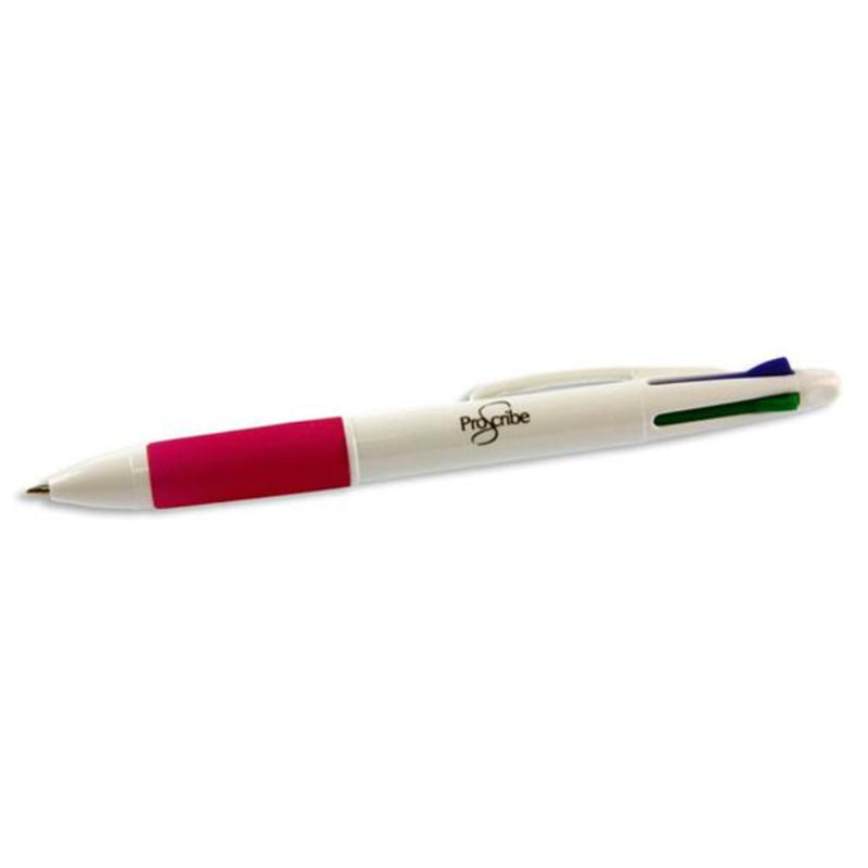 Pro:Scribe 4-in-1 Ballpoint Pen - Pink Grip-Ballpoint Pens-Pro:Scribe|Stationery Superstore UK