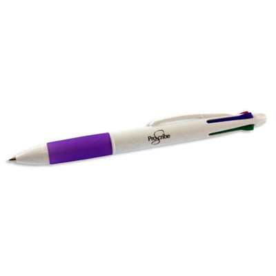 pro-scribe-4-in-1-ballpoint-pen-purple-grip|Stationerysuperstore.uk
