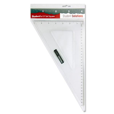 Student Solutions - 32cm - 60 degree Set Square-Set Squares & Protractors-Student Solutions|Stationery Superstore UK