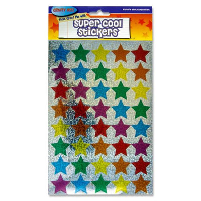 crafty-bitz-super-cool-holographic-stickers-star|Stationery Superstore UK