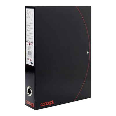 Concept Box File - Black & Red-File Boxes ,File Boxes & Storage-Concept|Stationery Superstore UK