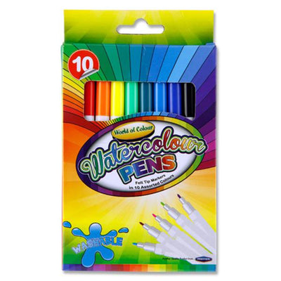 World of Colour Watercolour Markers - Box of 10-Markers-World of Colour|Stationery Superstore UK