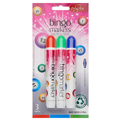 Pro:Scribe Bingo Markers - Pack of 3-Markers-Pro:Scribe|Stationery Superstore UK
