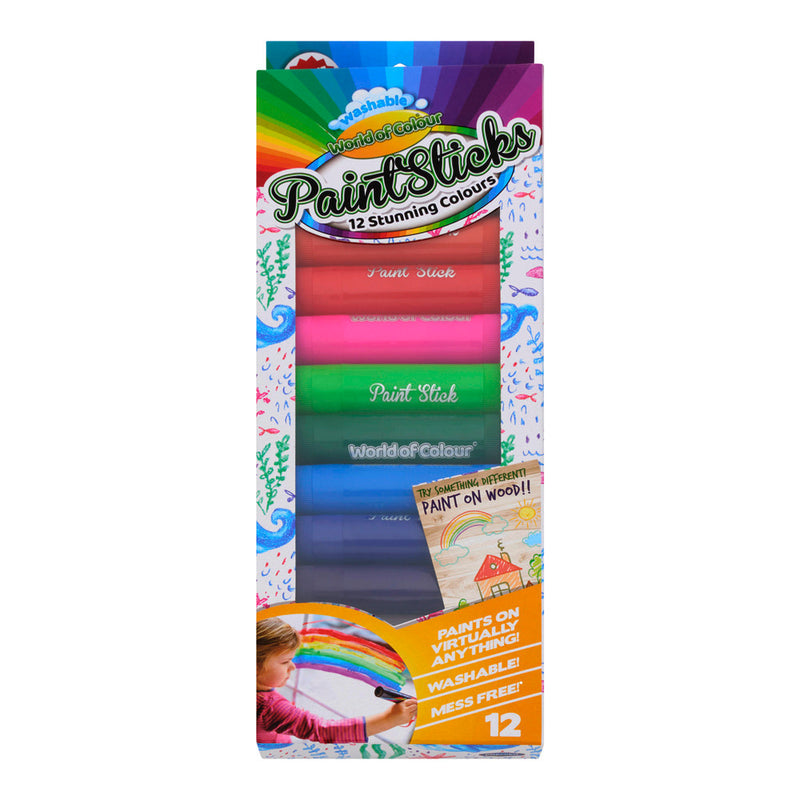 World of Colour Poster Paint Pens - Box of 12 x 10g-Paint Sets-World of Colour|Stationery Superstore UK