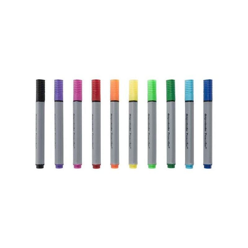 Pro:Scribe Design Doodler Watercolour Markers - Pack of 10-Markers-Pro:Scribe|Stationery Superstore UK