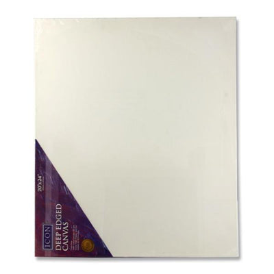 Icon Deep Edged Canvas - 380gsm - 20x24-Blank Canvas-Icon|Stationery Superstore UK