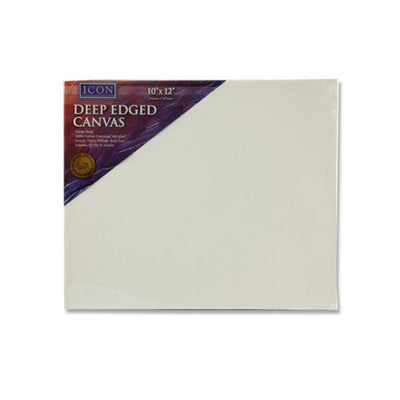 Icon Deep Edged Canvas - 380gsm - 10x12-Blank Canvas-Icon|Stationery Superstore UK