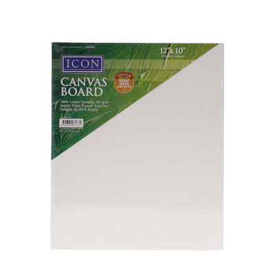 Icon Canvas Board - 365gsm - 12x10-Blank Canvas-Icon|Stationery Superstore UK