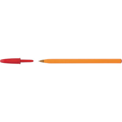 BIC Orange Original Fine Ballpoint Pen - Red-Ballpoint Pens-BIC|Stationery Superstore UK