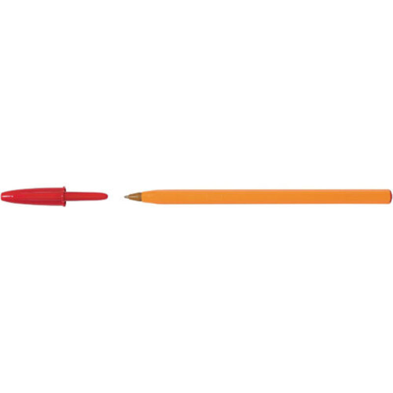 BIC Orange Original Fine Ballpoint Pen - Red-Ballpoint Pens-BIC|Stationery Superstore UK